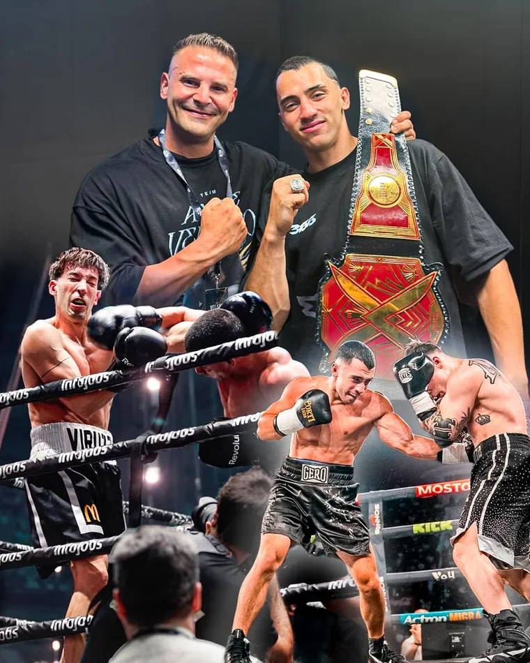Cris Grosz con Gero Arias, Campeón · La Velada 6