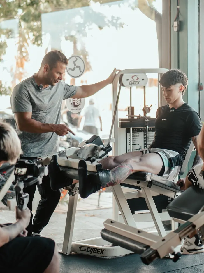 Cris Grosz entrenando a Lauty Gram